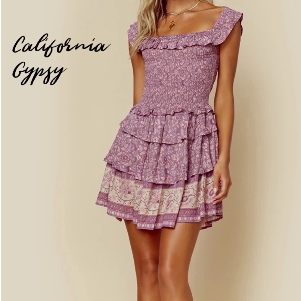 LAST ONE floral ruffle dress - Picture 8 of 14